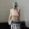 Suéter de Verano 2023 Diseño Rayado de Ganchillo Vintage Sin Mangas Camisa Base Casual para Hombre Chaleco