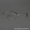 Gafas de titanio al por mayor en Shenzhen Sh0064 Estilo diseñador Montura cuadrada para hombre Monturas de gafas de negocio Modelo más vendido para comercio electrónico