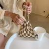25132 Bolso pequeño de tela con cordón ajustable, bonito bolso de mano para estudiantes, bolso de regalo, almacenamiento de artículos diversos para estudiantes