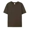 Edición en Blanco Camiseta de Manga Corta Hebei Algodón Puro Top Casual Holgado para Hombre y Mujer Edición Ligera de Verano Color Sólido 200g