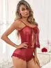 Comercio Exterior Transfronterizo Nuevo Estilo Europeo y Americano Lencería Sexy, Vestido de Tirantes Sexy de Malla con Lunares Transparente para Mujer, Bata de Noche, Conjunto Sexy