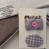 Nuevo par de pinzas para el pelo de niños con lazo a cuadros pinza para el pelo pinza lateral pinza para el flequillo