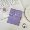 46271 Bolsa Suave Acolchada con Forma de Corazón Bolsa de Almacenamiento Portátil para Higiene Menstrual Toalla Sanitaria Mini Bolsa de Mano