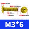 Acero Inoxidable 304 Chapado en Oro Cruz Tornillo de Cabeza Plana Grande Tornillo de Cabeza de Paraguas Grande Máquina Alambre Cabeza de Hongo M3/M4/M5/M6