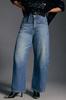 Jeans de Perna Larga Transfronteiriços Europeus e Americanos Lavados Emagrecendo Versátil Cintura Alta Soltos Calças Retas para Mulheres