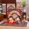 Souvenirs de Tendencia Nacional: Adornos de Escena Acrílicos de Dama de la Dinastía Tang, Nuevos Adornos Pequeños de Mesa Estilo Chino para Sala de Estar, Souvenirs Culturales y Creativos