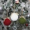Enfeites de Bolas de Tricô de Natal Acessórios de Presente Decorações de Natal Pingente de Natal Pequeno para Pendurar na Árvore de Natal