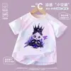 Nova roupa fofa de desenho animado legal para meninas, conjunto de manga curta de seda gelada de secagem rápida, camiseta e shorts para usar em casa no verão