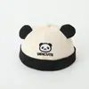 Sombrero Estilo Chino para Niños Lindo Dibujo Animado Panda Sombrero Hip-Hop Nuevo Estilo Primavera y Verano 2-4 Años Sombrero de Propietario para Bebé Exportación