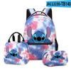 Producto Nuevo Transfronterizo 3D: Set de Tres Piezas para Estudiante con Estampado de Dibujos Animados: Mochila, Lonchera y Estuche - Más Elegante Que Nunca
