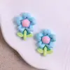 Brilhante Fofo Girassol Tulipa Resina DIY Capa de Celular Adorno Grampo de Cabelo Buraco Sapato Copo de Água Adesivo Atacado