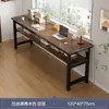Mesa Larga Banco de Trabajo Escritorio Doble Mesa de Estudio en Casa para Estudiantes Mesa Estrecha para Dormitorio Mesa Rectangular para Computadora Escritorio de Oficina