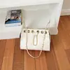 Cadena de bordado de diamantes transfronteriza de comercio exterior, nuevo modelo 2026, bolso de mano simple con cordón para el día a día, bolso de hombro cruzado para mujer