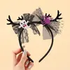 Decoración de Fiesta de Halloween de Venta Caliente Transfronteriza Calabaza Divertida Lazo DIY Accesorios Divertidos para el Cabello de Niños Diadema Personalizada