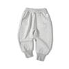 Ropa infantil estilo coreano moda de primavera nuevo pantalón deportivo para niños pantalones de sudadera para niños con forro polar pantalones largos para bebé una consignación