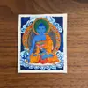 Promoção Imperdível Xizang Nepalesa Pintada à Mão Pura Thangka Buda da Medicina 4*5 Núcleo do Cartão