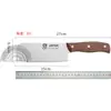 Cuchillo para Cortar Frutas y Verduras de Cocina Acero Inoxidable Cuchillo de Chef Doméstico Filoso Mango de Madera Cuchillo Pequeño de Cocina Asakh-No.D4