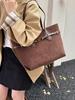 Bolsa de Hombro Grande de Alta Gama para Viajes Diarios de Comercio Exterior, Nueva Colección Otoño e Invierno 2025, Bolso Tote Retro para Mujer, Bolso de Axila