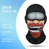 Máscara de Protección Solar para Ciclismo al Aire Libre con Logo Personalizado para Hombre Calavera Impresión Digital Protector de Cuello Transpirable Motocicleta Capucha Divertida