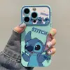 Funda para Teléfono Temática de Stitch para Apple 17Pro, 16 Ventanas Grandes, 15 Mate, 14 Resistente a Golpes, 12/11 Funda Suave X