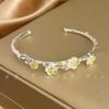 Pulsera de osmanto súper hada exquisita de lujo ligero pulsera abierta dulce sentido del diseño temperamento fresco combinable joyería de mano personalizada