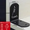 Suporte de Ângulo em Aço Inoxidável Preto 90 Graus Suporte de Ângulo de Ferro para Fixação em Ângulo Reto Peça de Conexão para Placa de Móveis de Ferro Angular em L