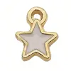 Joias DIY Pingente de Estrela Esmaltada Estrela de Cinco Pontas Acessórios de Liga para Colar Pulseira Brincos Corrente de Celular Pequenos Charms