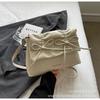 Bolso Tote Plisado con Lazo de Moda 2026 Modelo Nuevo Gran Capacidad Elegante Bolso Cruzado para el Trabajo y los Viajes Bolso de Hombro Grande