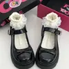 Zapatos Planos Estilo Británico, Zapatos Pequeños de Cuero, Zapatos Planos Estilo Japonés con Lazo Retro Lolita, Mary Jane Nuevos Estilos Primavera y Otoño 2025