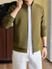 Sudadera con capucha para hombre, nueva para Otoño Invierno 2026, para mediana edad y jóvenes, casual, con cremallera, forrada de terciopelo, chaqueta cárdigan, color liso, deportiva, moderna, Dropshipping