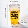 Copo de Cerveja Artesanal Personalizado Copo Criativo Copo Comercial para Suco Leite Boca Larga Copo Americano Pint Estilo Ins Copo de Vidro