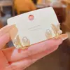 Pendientes de Perla Mariposa de Plata S925 Nueva Llegada Corea del Sur Pendientes Colgantes Traseros Pendientes de Diseño de Alto Gama de Lujo Ligero Nicho