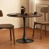A8L Mesa Redonda Pequeña de Madera Maciza Mesa Redonda Apartamento Pequeño Hogar Complejo Estilo Antiguo Balcón Mesa de Café Mesa de Café Ocio Recepción