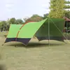 Tienda de campaña de lona de goma negra transfronteriza para acampar, protección solar para acampar, impermeable, refuerzo, toldo grueso, suministros para exteriores, venta al por mayor