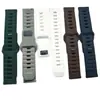 Adecuado para Huawei Gt2Gt3Gt4 Correa de Reloj Samsung Anti-Sudor Hebilla de Presión Negra Correa de Reloj de Silicona de 20 Mm 22 Mm