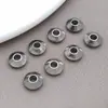 Ábaco de Acero Inoxidable Cuentas de Platillo Volador Cuentas Curvas Cuentas Espaciadoras Chapadas en Oro al Vacío Cuentas de Posicionamiento Pulsera DIY Collar Accesorios de Joyería