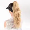 Pinza de Garra Transfronteriza Peluca de Cola de Caballo Cabello Largo Rizado Ola de Agua Cola de Caballo con Cordón Cola de Caballo Esponjosa Trenza de Cabello Falsa