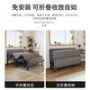 Cama plegable individual, cama doble, cama para el almuerzo, cama sencilla para el hogar, habitación de alquiler de 1,5 metros, cama de madera, cama portátil de hierro para adultos