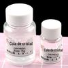 Epóxi transparente AB Crystal 3:1 material de resina epóxi amarela inalterada feito à mão faça você mesmo cola macia acessórios para flores secas 100g
