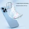 Funda de iPhone con forma de corazón de colores ins iPhone17pro alta estética ultrafina anticaída transparente funda de teléfono al por mayor