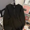 Camiseta Térmica Base de Manga Larga Suelta para Adolescentes, Cuello Redondo, Hombros Caídos, Gruesa para Primavera-Otoño, Cuello Henley