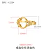 Anillo con Montura de Mariposa Estilo Japonés y Coreano para Mujer, Adecuado para Incrustar Jade, Ámbar, Turquesa, Accesorios de Montura para Anillo 10*12mm