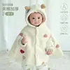 Capa para Bebé Otoño e Invierno Cálida Capa para Bebé Tipo a Resistente al Viento para Salir Acolchada Engrosada Chaqueta Cortavientos para Niños Top