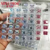 Piedras Sueltas de Moissanita de Corte Esmeralda Coloridas, Moissanita Rectangular Facetada Rosa Irregular, Dorada, Champaña al por Mayor en Stock