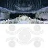 Accesorios de Techo para Bodas Marco de Cristal Bastidor de Cuentas de Posicionamiento Anillo Redondo Forma de Arco Decoración Superior para Lugar de Boda en Hotel