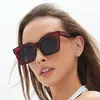Estilo Ins Europeo y Americano Nuevo Estilo Gafas de Sol para Mujer Moda Tendencia Mismo Estilo que las Celebridades de Internet Gafas de Sol para Cara Grande Adelgazantes
