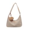 Bolso Grande de Tela Oxford para Mujer 2024 Primavera y Verano Nuevo Estilo Fresco Suave Colapsado Bolso de Hombro Coreano Color Sólido Casual Bolso de Tela