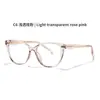 Gafas Transfronterizas Europeas y Americanas Tr90, Gafas de Estilo Retro con Filtro de Luz Azul, Montura de Gafas con Patillas de Resorte Más Vendidas en Amazon