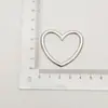 Fivela de Anel em Forma de Coração de Liga de Zinco Acessórios para Roupas Bagagem Fivela Botão Ajustável de Metal Amor para Cinto de Cintura de Jaqueta Corta-vento Casaco