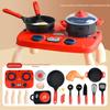 Casa de Brincar Infantil conjunto combinado de brinquedos de cozinha bebê cozinhando 3-6 anos simulação de utensílios de cozinha brinquedos para meninas